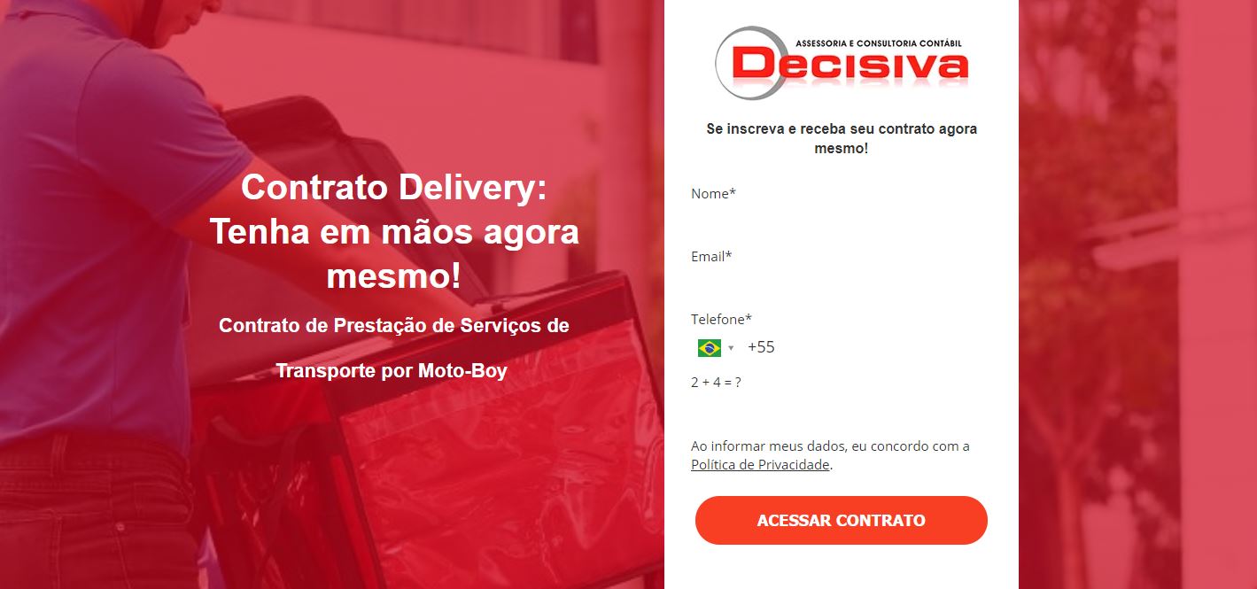 Delivery - Contabilidade em São Paulo | Decisiva Assessoria e Consultória Contábil